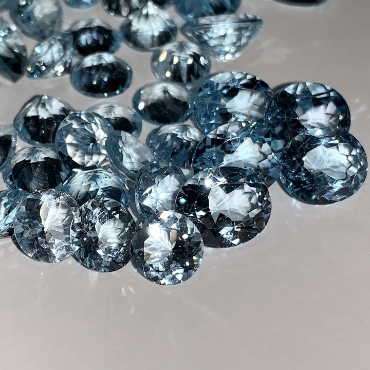 Faceted Blue Topaz - Mixed Sizes (10 Carat Lot)