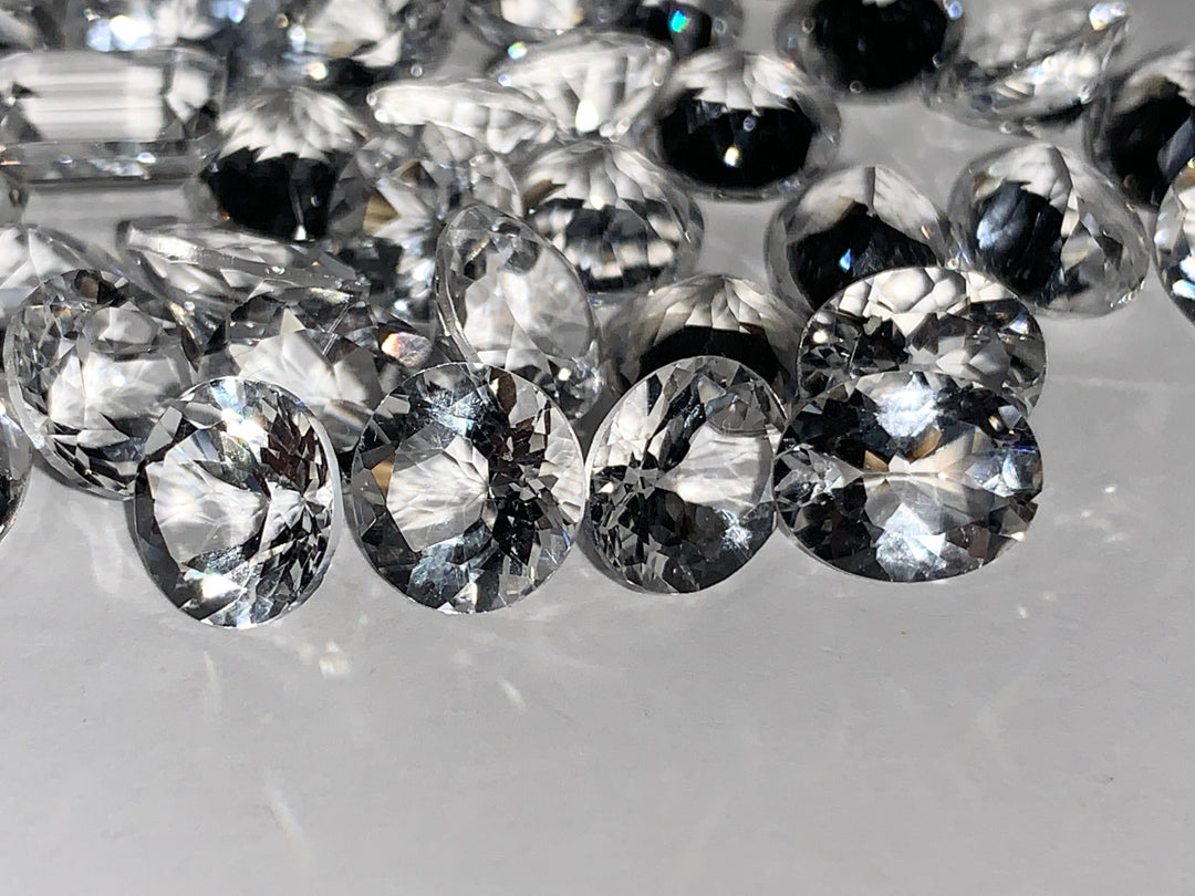 Faceted Clear Quartz - Mixed Sizes (10 Carat Lot)