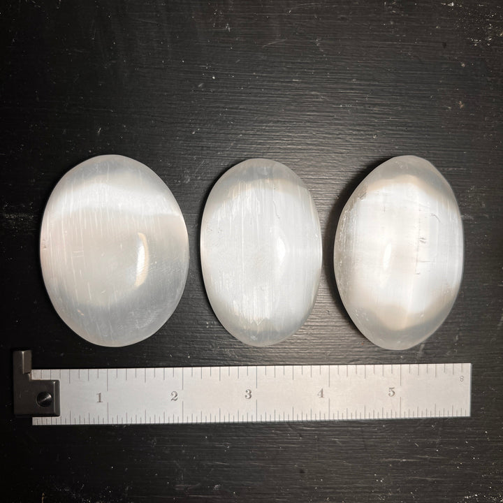 Selenite Palm Stones (2.5-3 inches)
