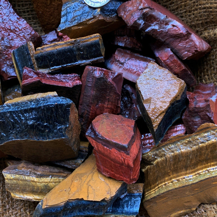 Mixed Tiger Eye Rough (By the Pound)