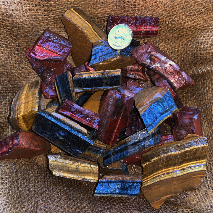 Mixed Tiger Eye Rough (By the Pound)