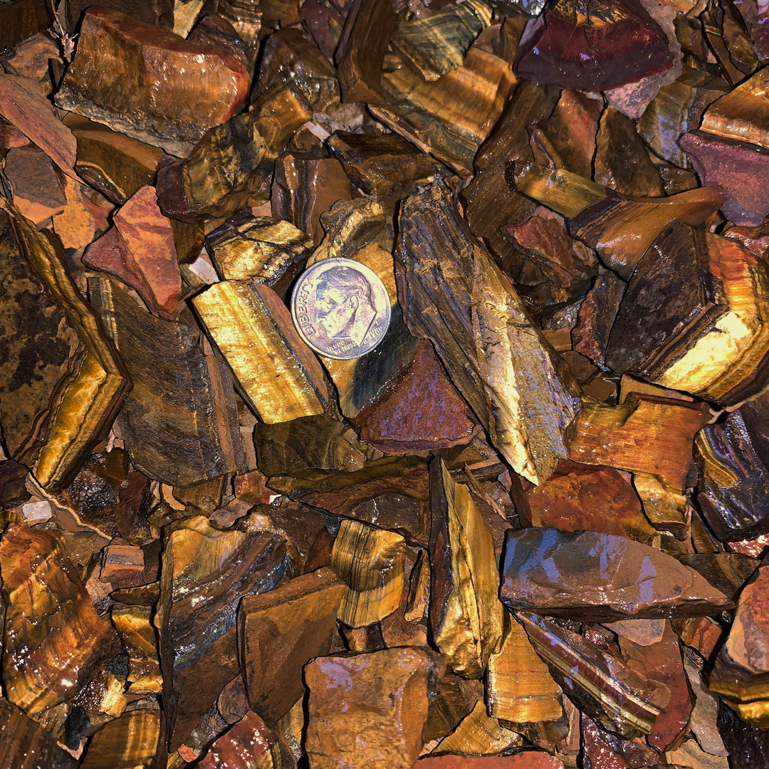 Small Gold Tiger Eye Rough (By the Pound)