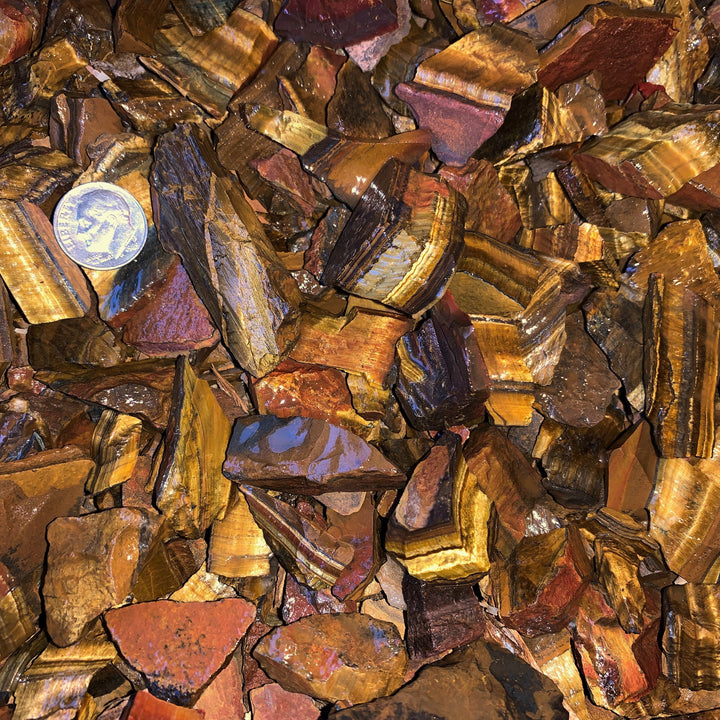 Small Gold Tiger Eye Rough (By the Pound)