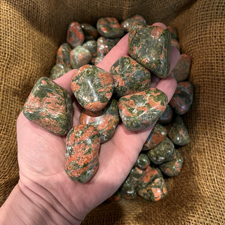 Polished LARGE Unakite - 1/2 LB