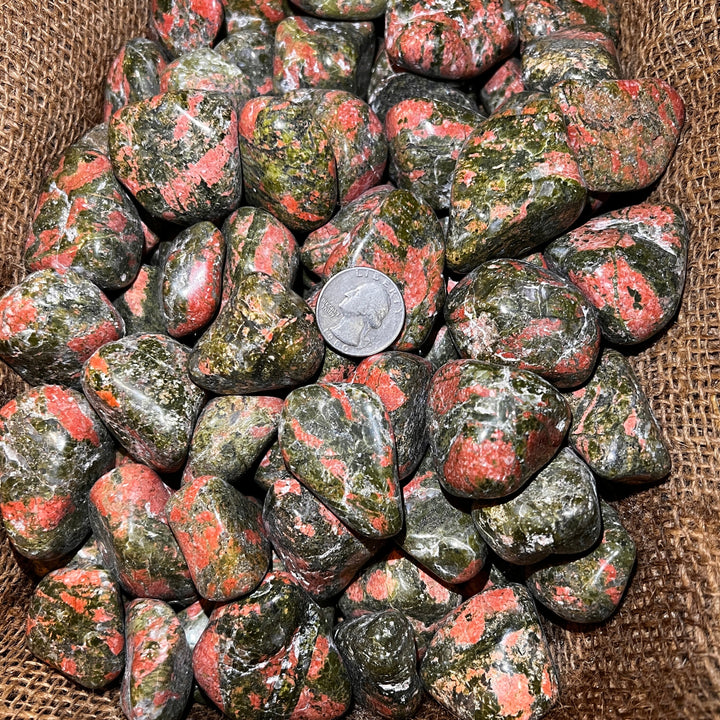 Polished LARGE Unakite - 1/2 LB