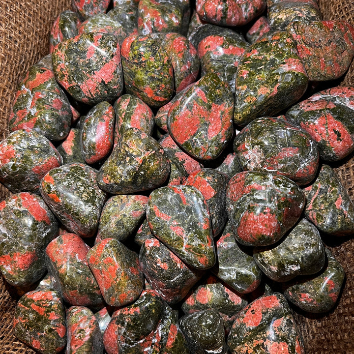 Polished LARGE Unakite - 1/2 LB