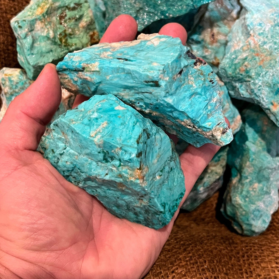 Turquoise Rough Pics LARGE Natural Turquoise Rough | Mail Order Gems